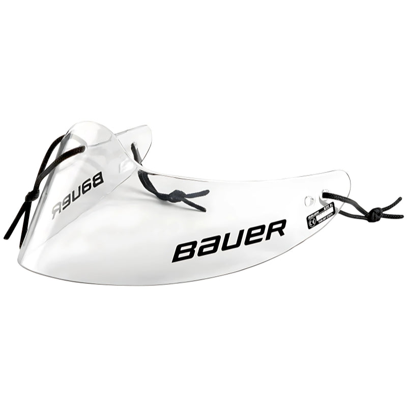Bauer Goalie Throat Protectors Bauer 2017 Junior Clear front/side facing left