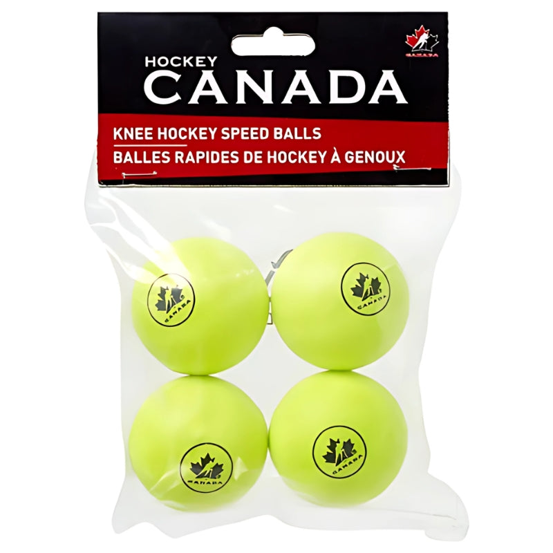 Hockey Canada Hockey Accessories Hockey Canada Knee Hockey Balls 4 Pack HC-KHB5010PU-4PK