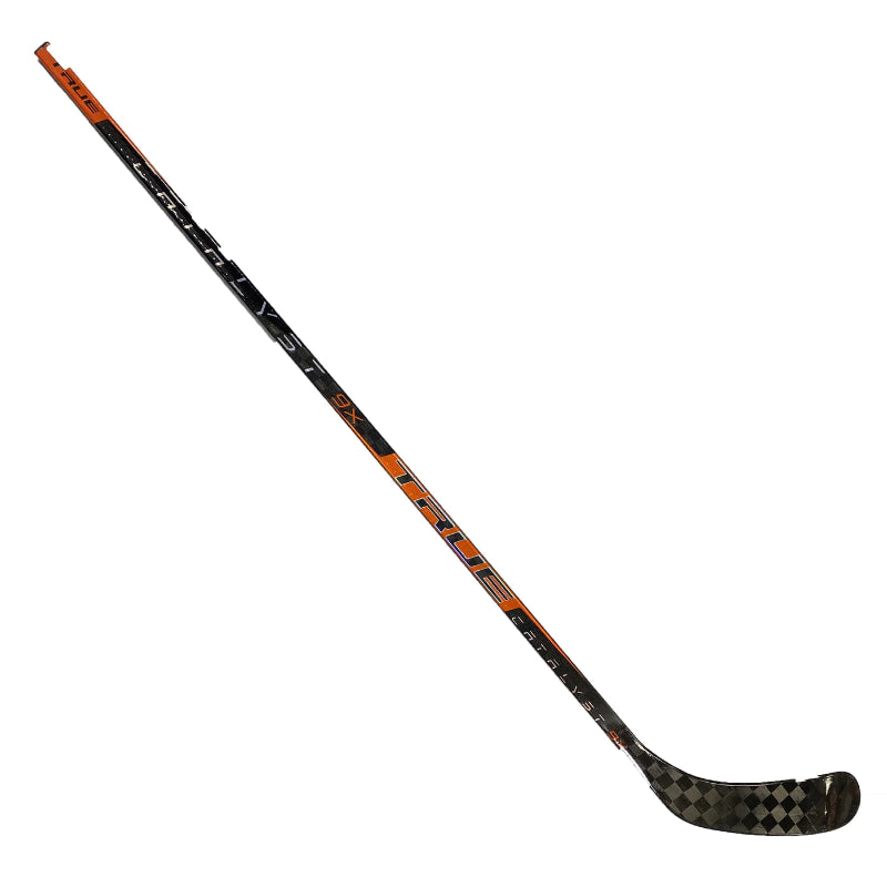 True Pro Stock Hockey Stick side diagonal with blade pointing right