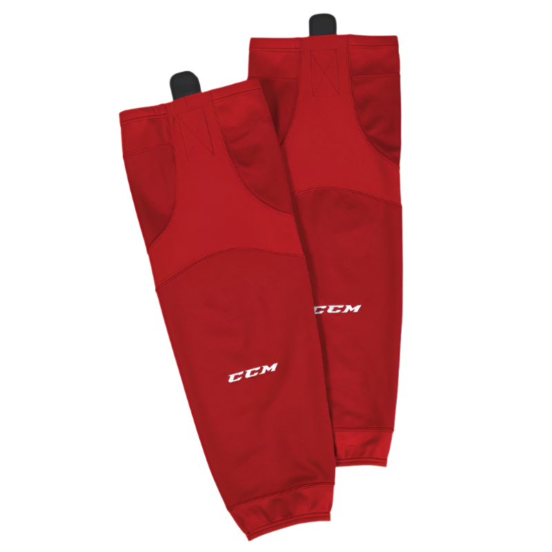 CCM Quicklite SX6000 24" Hockey Practice Socks Junior showing 2 red socks
