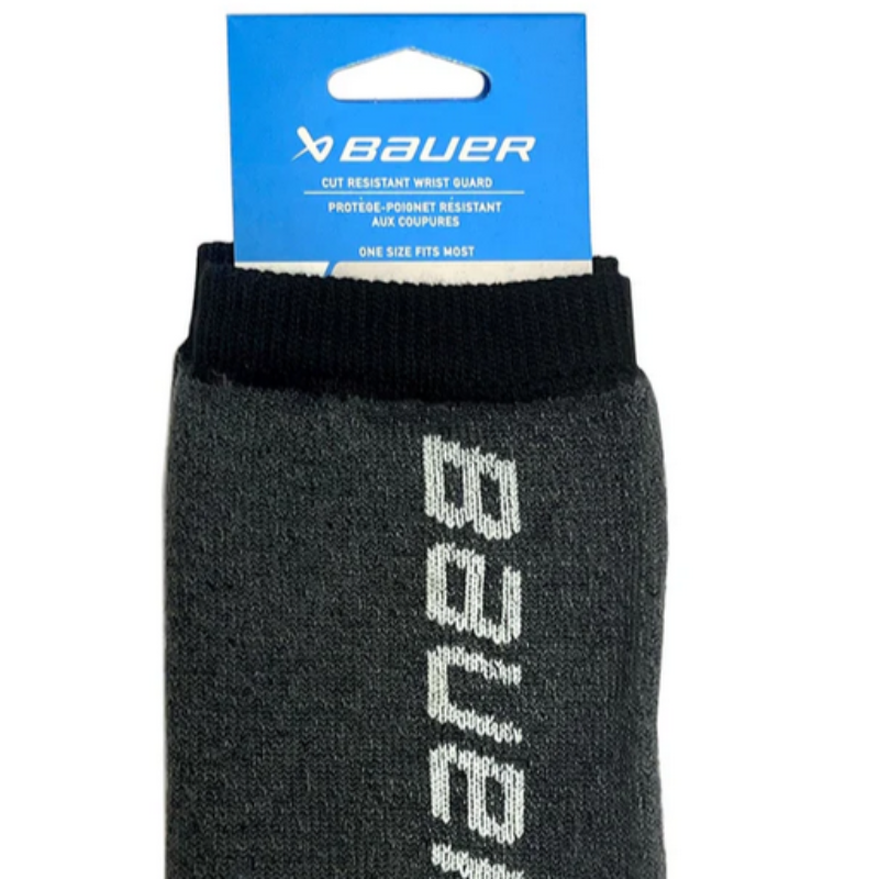 Bauer Cut Resistant Wrist Guards 2024 grey close-up in packaging