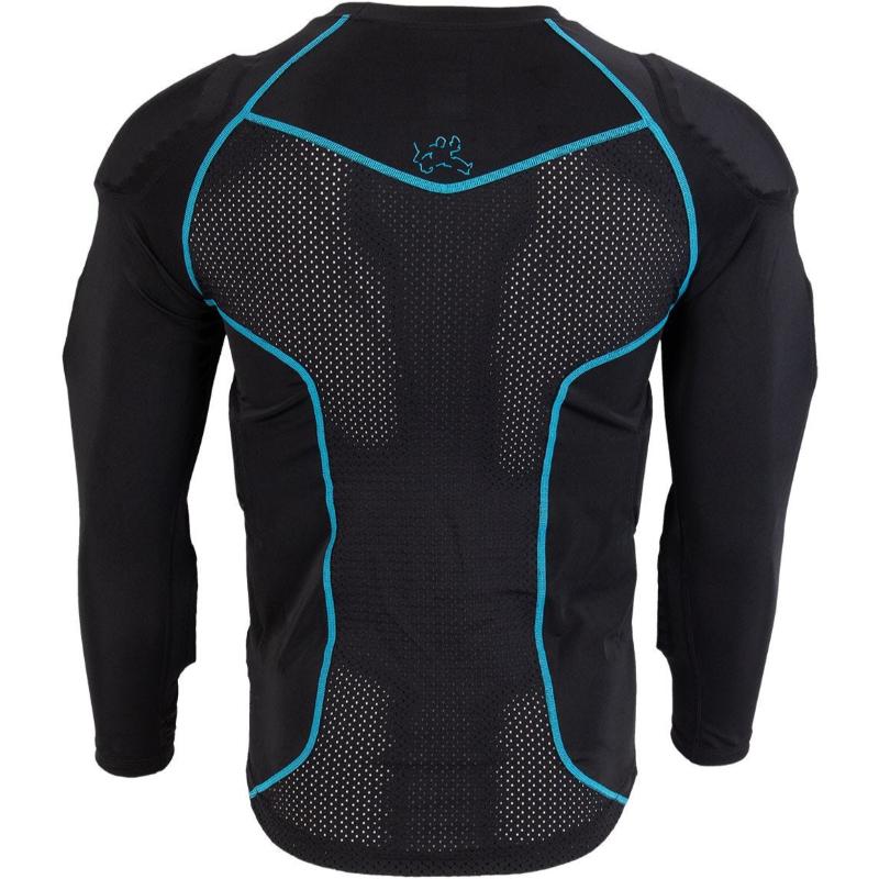 Vaughn Velocity V10 Padded Goalie Compression Shirt black back