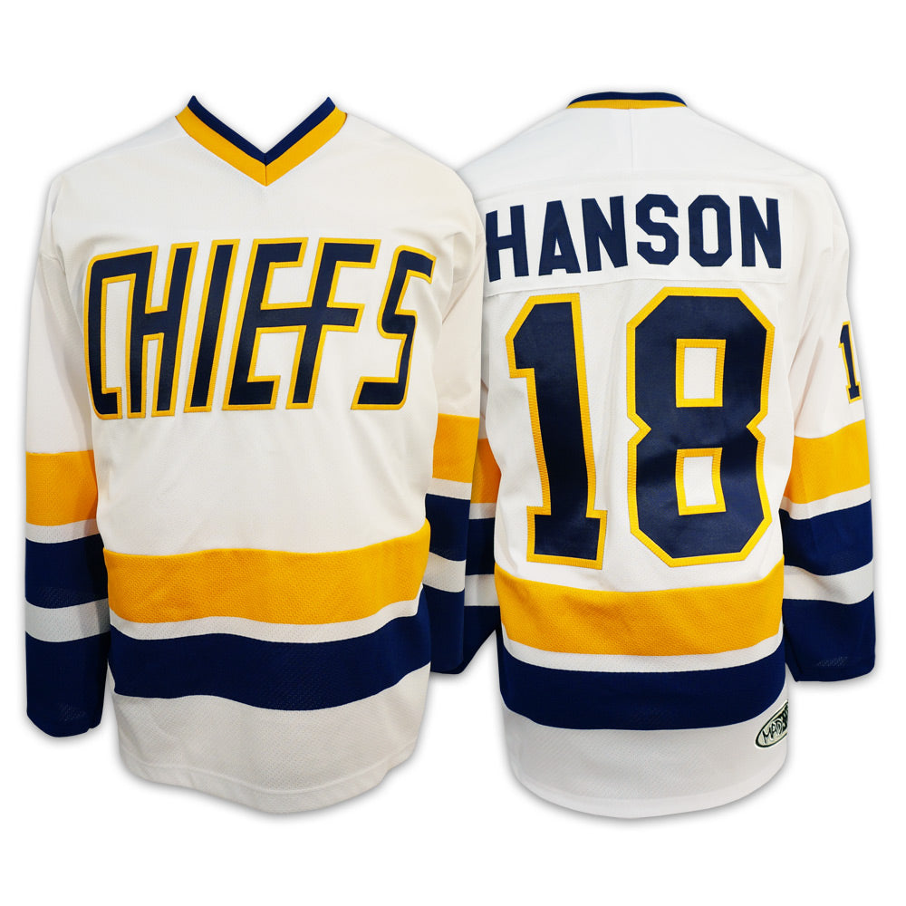 Hanson Brothers Charlestown Chiefs 16 Jack 17 Steve 18 Jeff Slap Shot Movie  Ice Hockey Jersey, Jerseys -  Canada