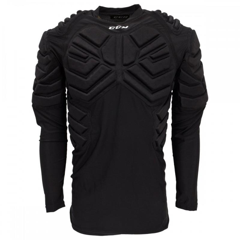 CCM Goalie Padded Hockey Shirt Senior Black front