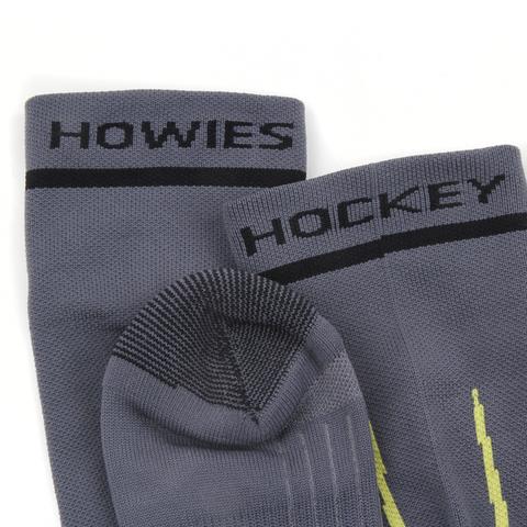 Howies Hockey Pro Style Skate Socks 2 socks showing 'HOWIES HOCKEY'