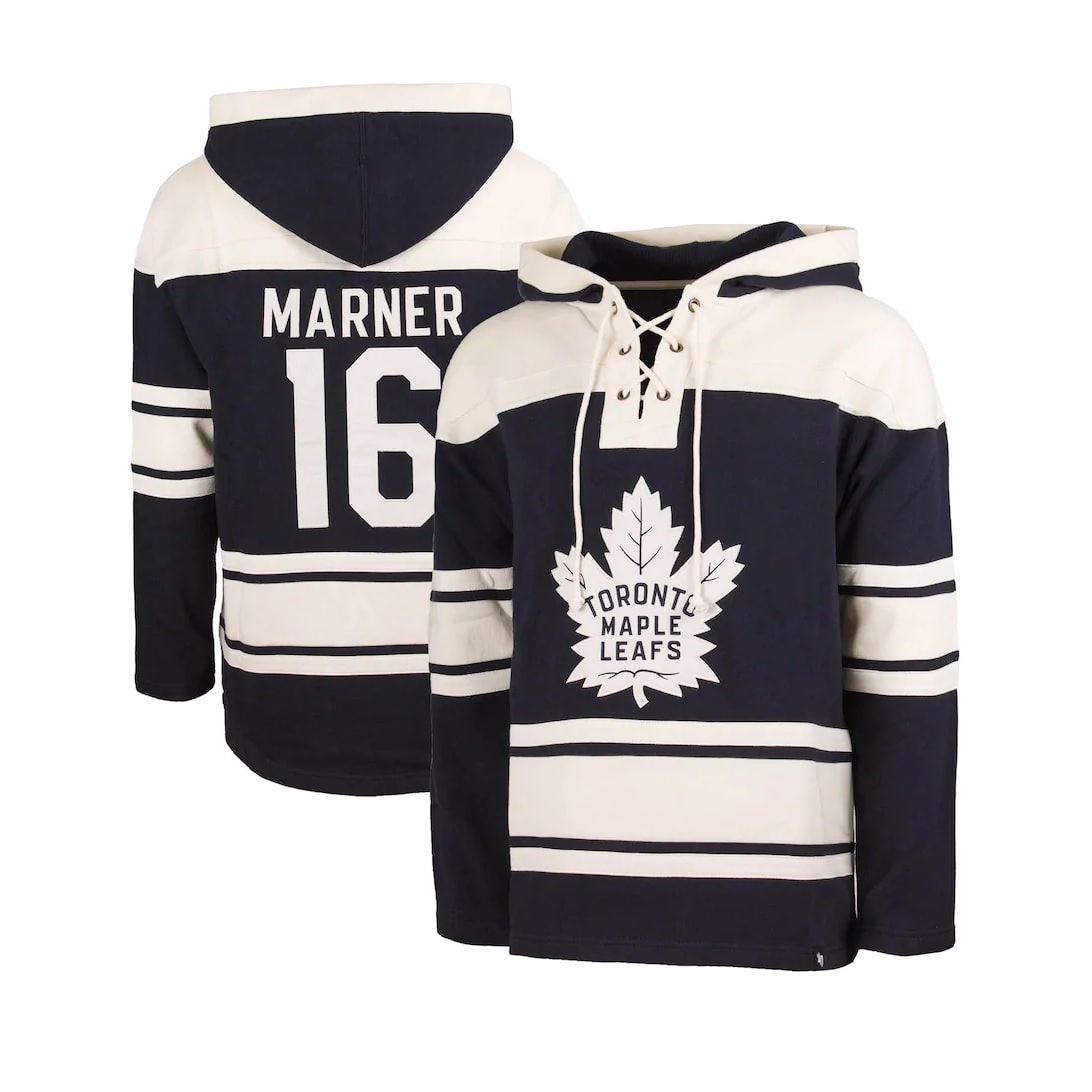 Old Time Hockey NHL Toronto Maple Leafs Black Lace Jersey Hood