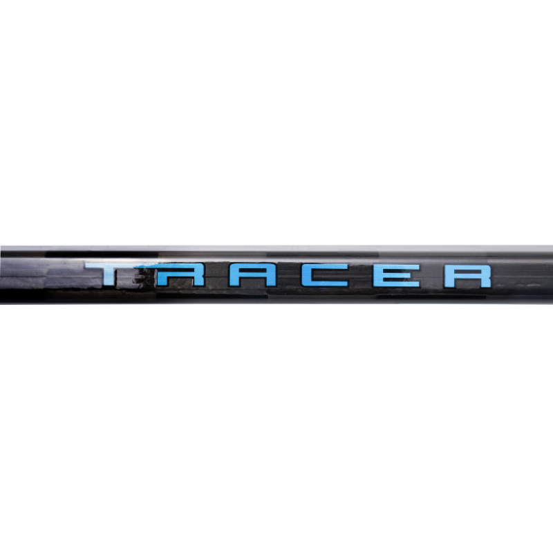 Bauer Nexus Tracer Grip Hockey Stick Junior close-up of horizontal shaft showing 'TRACER' logo