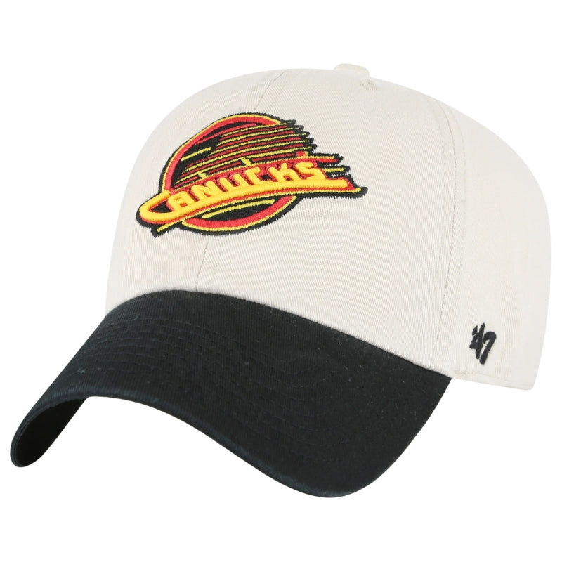 47 Brand Sports Fan Accessories 47 Brand NHL Grand Stand Clean Up Cap Vancouver Canucks