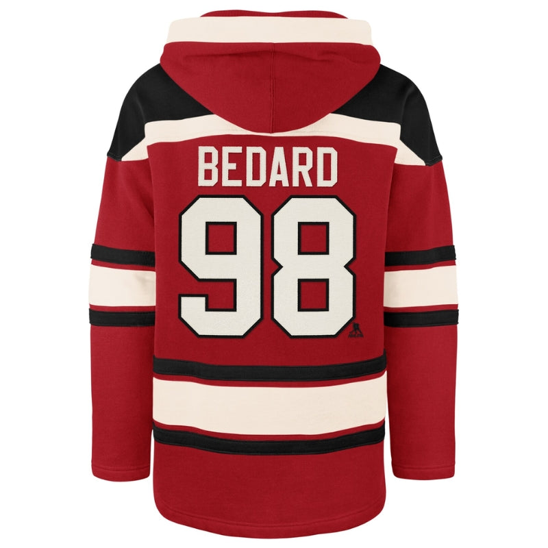 47 brand Sports Apparel 47 brand NHLPA Lacer Pullover Hoodie Chicago Blackhawks Connor Bedard 9FALACPA Small Medium Large XL