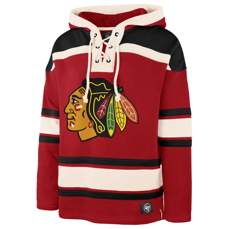 47 brand Sports Apparel 47 brand NHLPA Lacer Pullover Hoodie Chicago Blackhawks Connor Bedard 9FALACPA