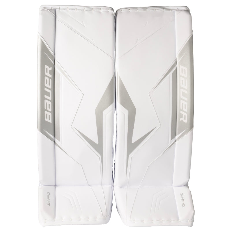Bauer Goalie Leg Pads Bauer SV-PRO (2025) Senior White front of both