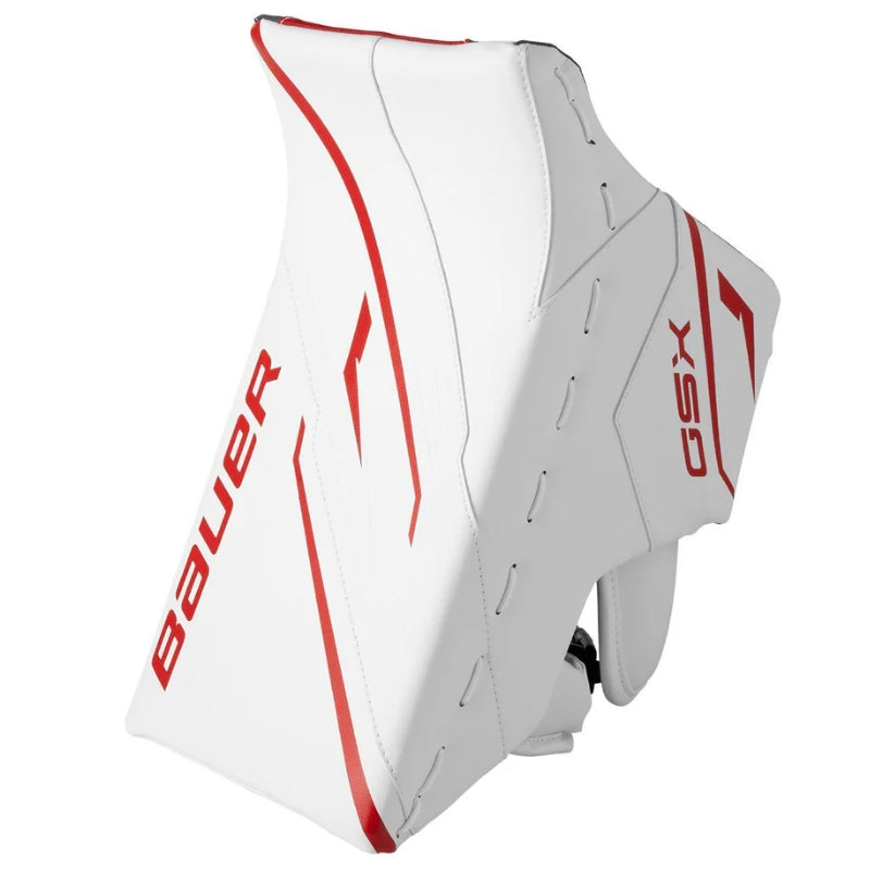 Bauer Goalie Protective Gear Bauer GSX Hockey Goalie Blocker Junior 2026 White Red
