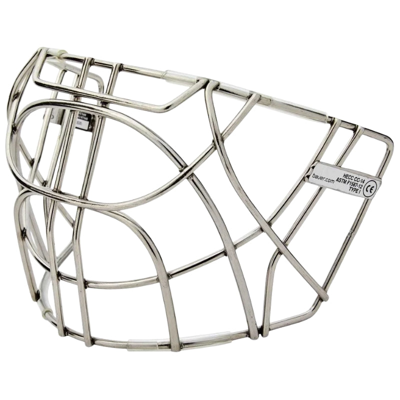 Bauer Hockey Goalie Mask Parts Bauer CCE Replacement Cage Junior/Youth 1059306 Chrome