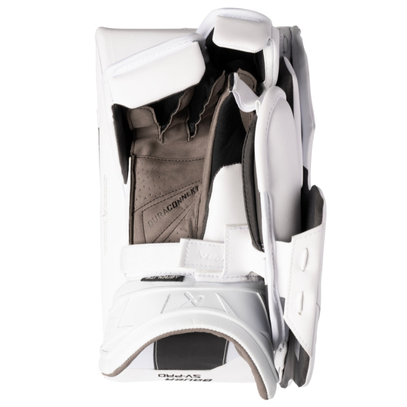Bauer Hockey Goalie Protective Bauer SV-PRO MTO Goalie Blocker Senior 1064986 White Black 2025