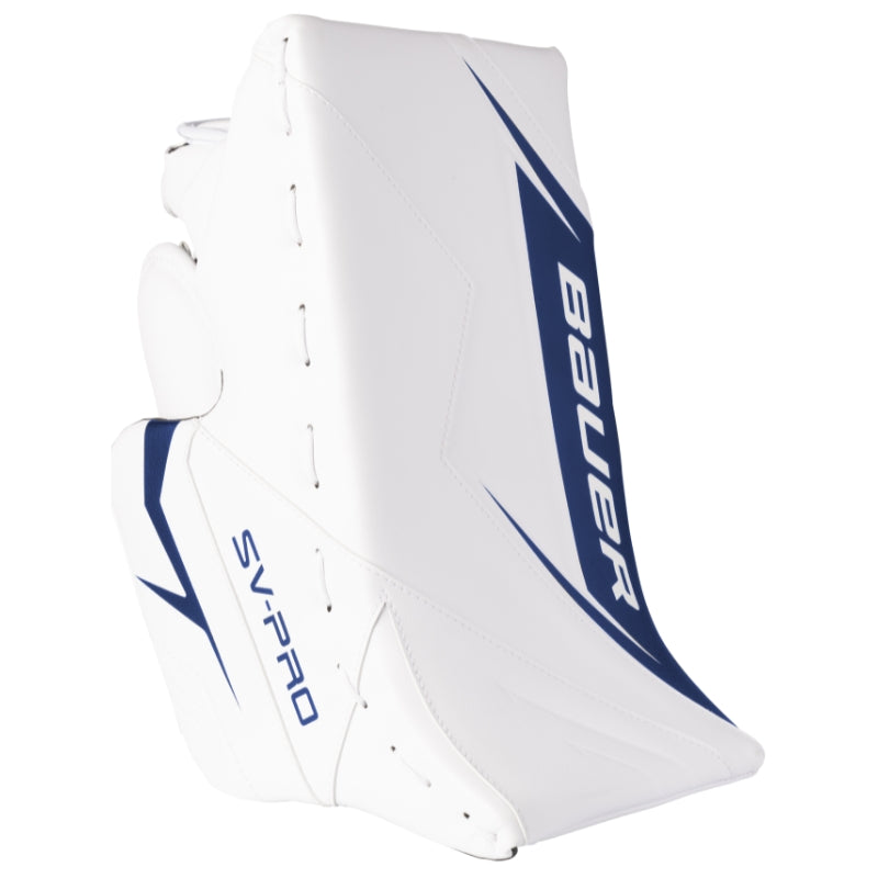 Bauer Hockey Goalie Protective Bauer SV-PRO MTO Goalie Blocker Senior 1064986 White Navy
