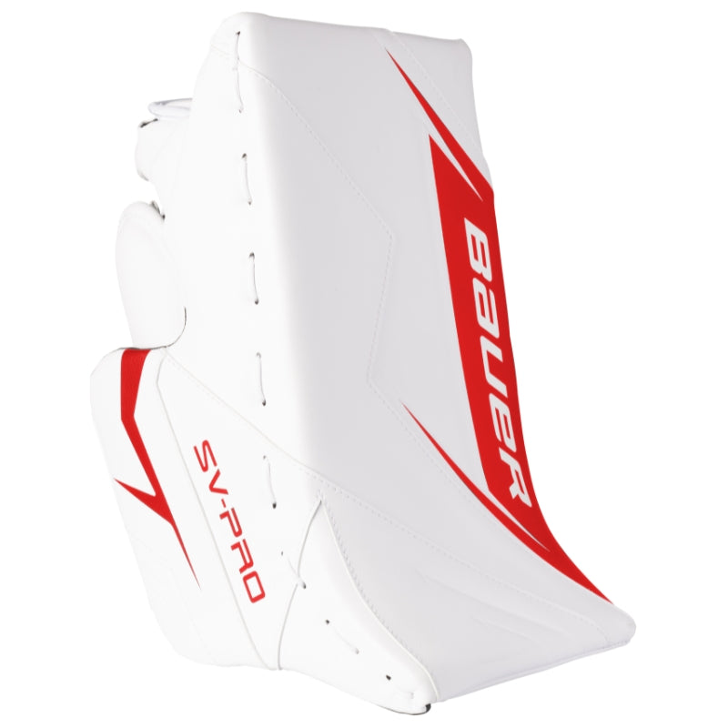 Bauer Hockey Goalie Protective Bauer SV-PRO MTO Goalie Blocker Senior 1064986 White Red