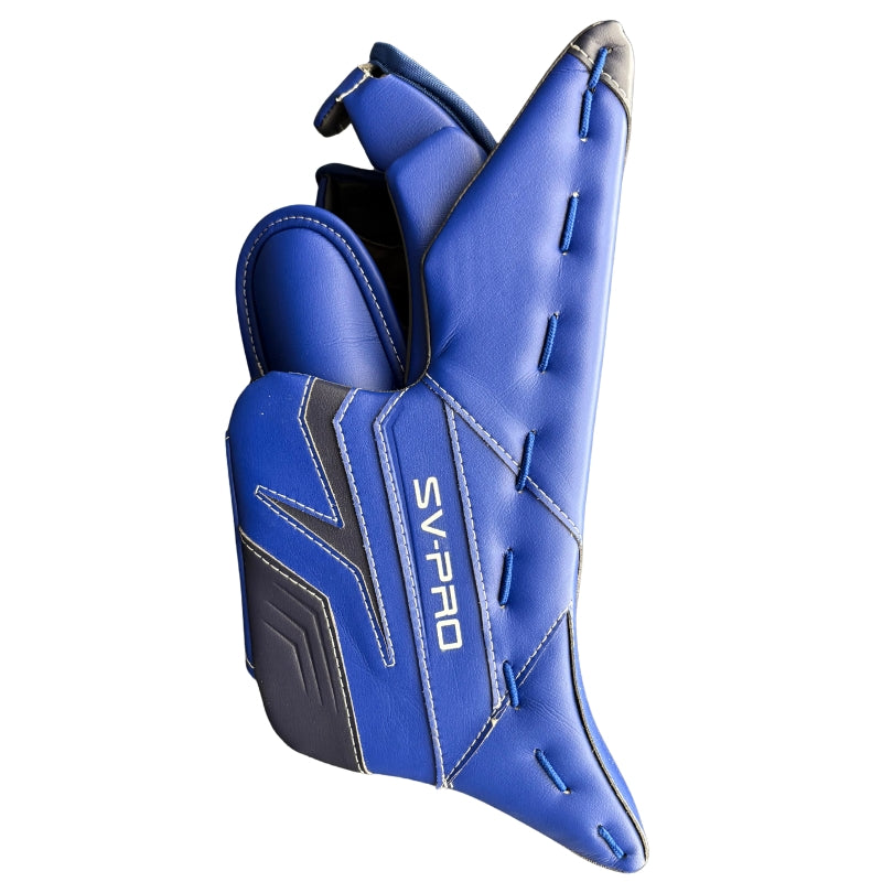 Bauer Hockey Goalie Protective Gear Bauer SV-Pro Custom Hockey Goalie Blocker Royal Navy White
