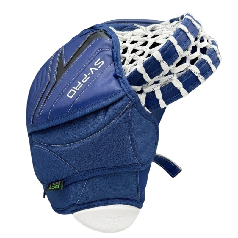Bauer Hockey Goalie Protective Gear Bauer SV-Pro Custom Hockey Goalie Catcher Royal Navy White