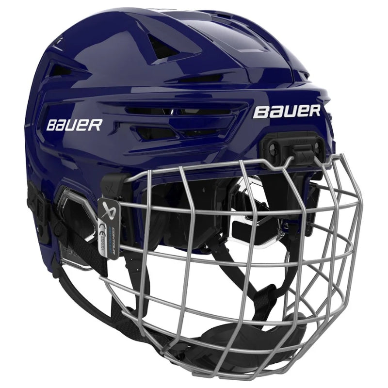 Bauer Hockey Protective Gear Bauer RE-AKT 155 Hockey Helmet Combo Youth 2026 Navy
