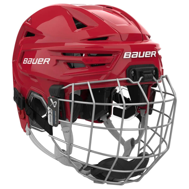 Bauer Hockey Protective Gear Bauer RE-AKT 155 Hockey Helmet Combo Youth 2026 Red