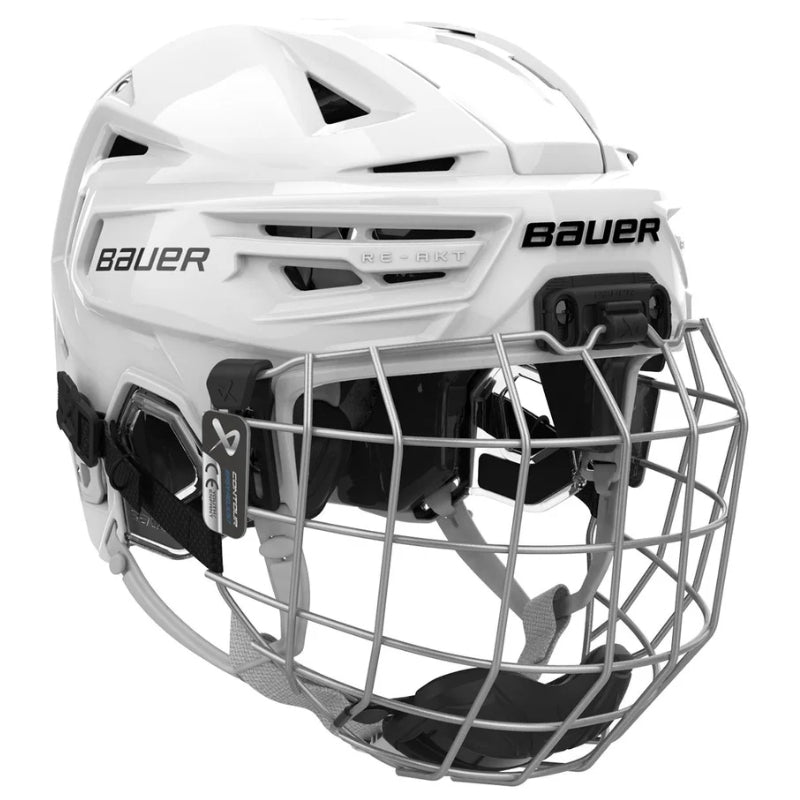 Bauer Hockey Protective Gear Bauer RE-AKT 155 Hockey Helmet Combo Youth 2026 White