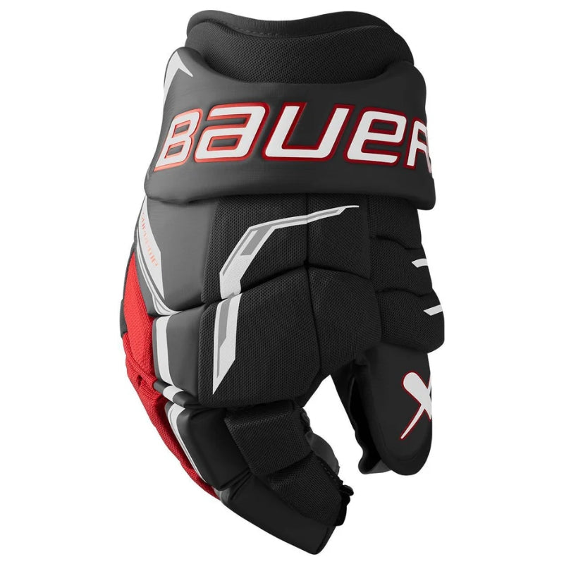 Bauer Hockey Protective Gear Bauer Supreme F40 Hockey Gloves Junior 2026 Black Red