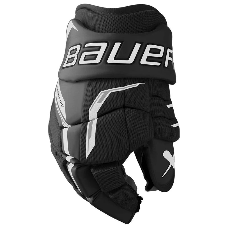 Bauer Hockey Protective Gear Bauer Supreme F40 Hockey Gloves Senior 2026 Black White