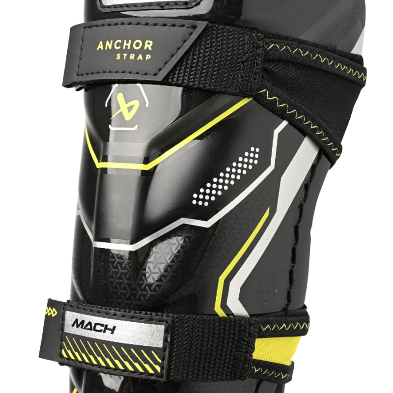 Bauer Hockey Protective Gear Bauer Supreme Mach Hockey Shin Guards Youth 2023 Size 8 9 10
