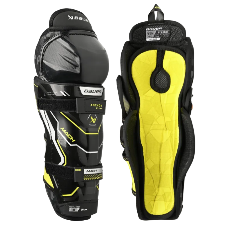 Bauer Hockey Protective Gear Bauer Supreme Mach Hockey Shin Guards Youth 2023
