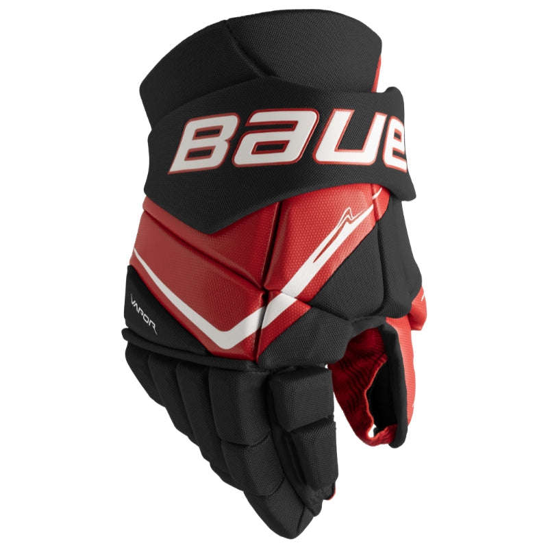 Bauer Hockey Protective Gear Bauer Vapor Fly40 Hockey Gloves Intermediate 2025 Black Red