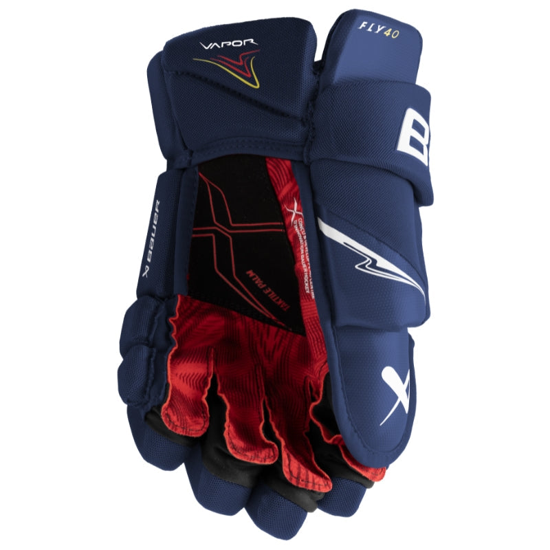 Bauer Hockey Protective Gear Bauer Vapor Fly40 Hockey Gloves Intermediate 2025 Navy S25