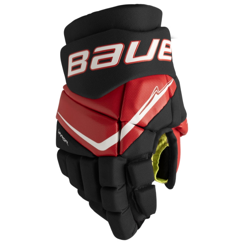 Bauer Hockey Protective Gear Bauer Vapor Fly40 Hockey Gloves Junior 2025 Black Red