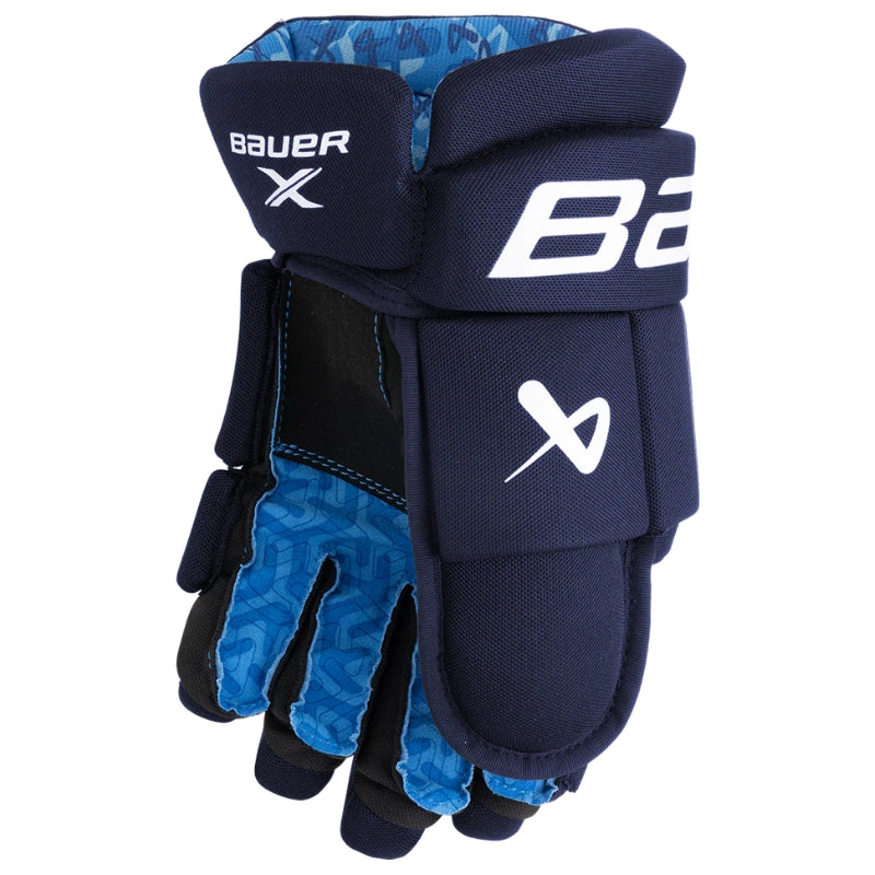 Bauer Hockey Protective Gear Bauer X Hockey Gloves Intermediate 2024 Navy 12" 13"