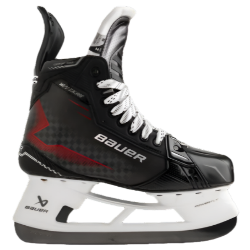 Bauer Hockey Skates Bauer Stock Custom Supreme Shadow Senior Black Red side facing right