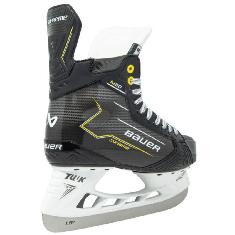 Bauer Hockey Skates Bauer Supreme M30 Senior (2024) Black Yellow back side facing right