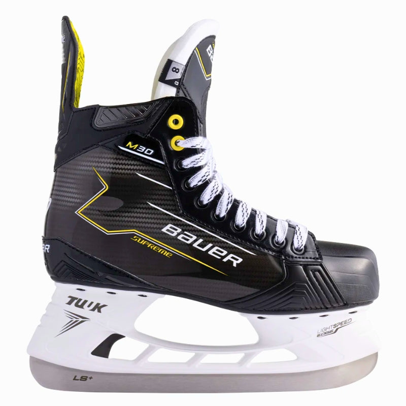 Bauer Hockey Skates Bauer Supreme M30 Senior (2024) Black Yellow side facing right