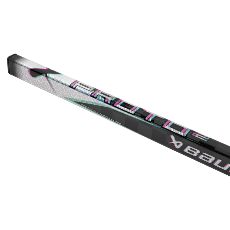 Bauer Hockey Sticks Bauer Proto 2 Black Grip Hockey Stick Intermediate 2025 Flex 55 65