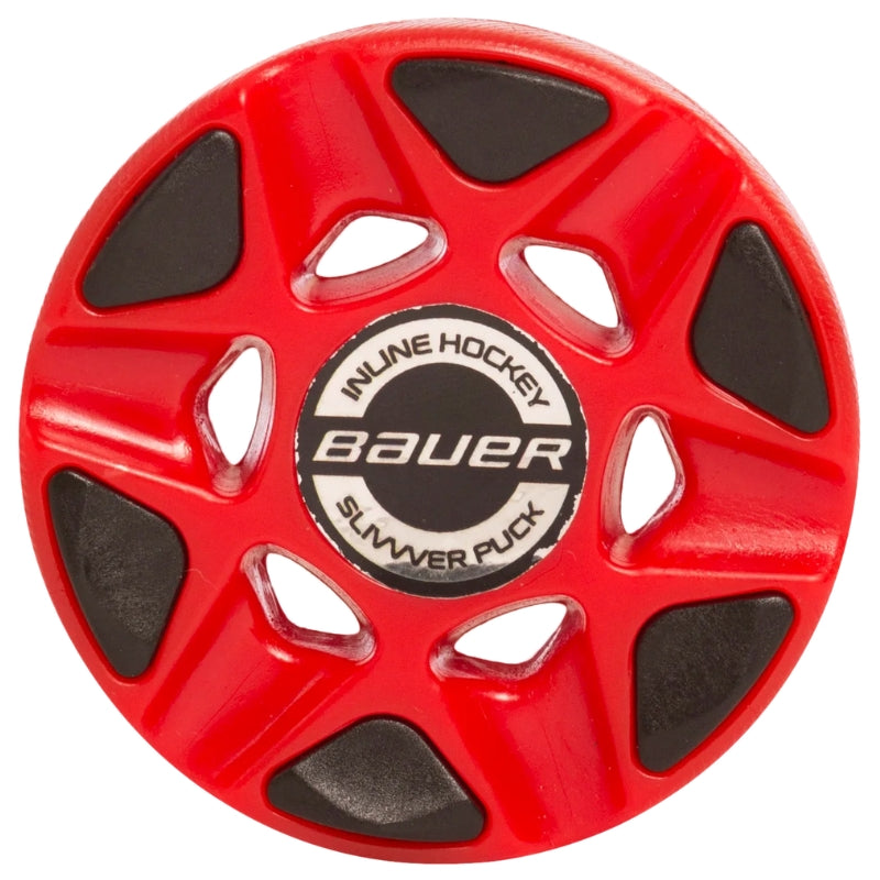 Bauer Inline Pucks Bauer RH Roller Hockey Slivvver Puck Red