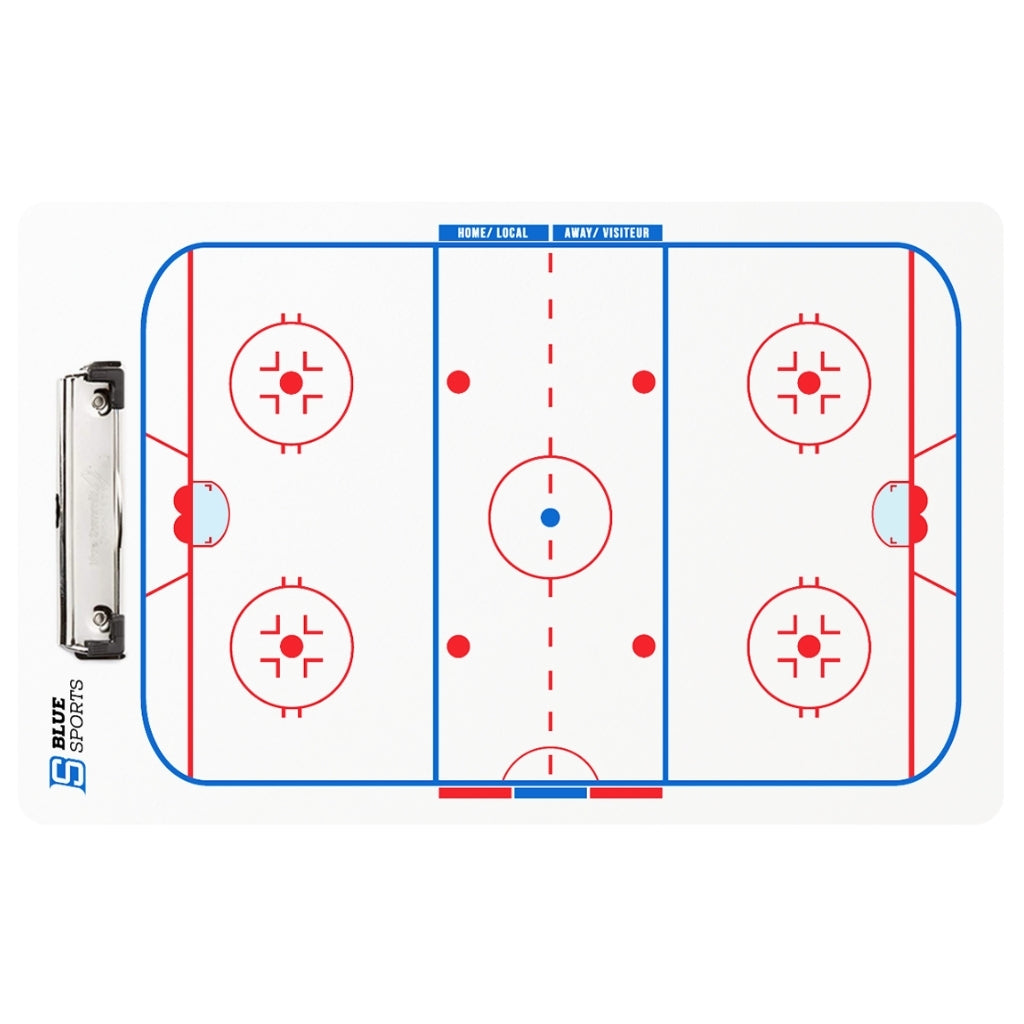 Blue Sports Hockey Clipboard Blue Sports Deluxe Hockey Coaching Clipboard