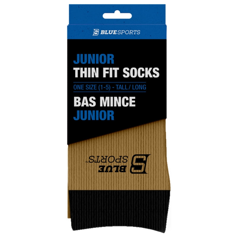 Blue Sports Hockey Socks Blue Sports Pro-Skin Thin Fit Socks Junior Gold