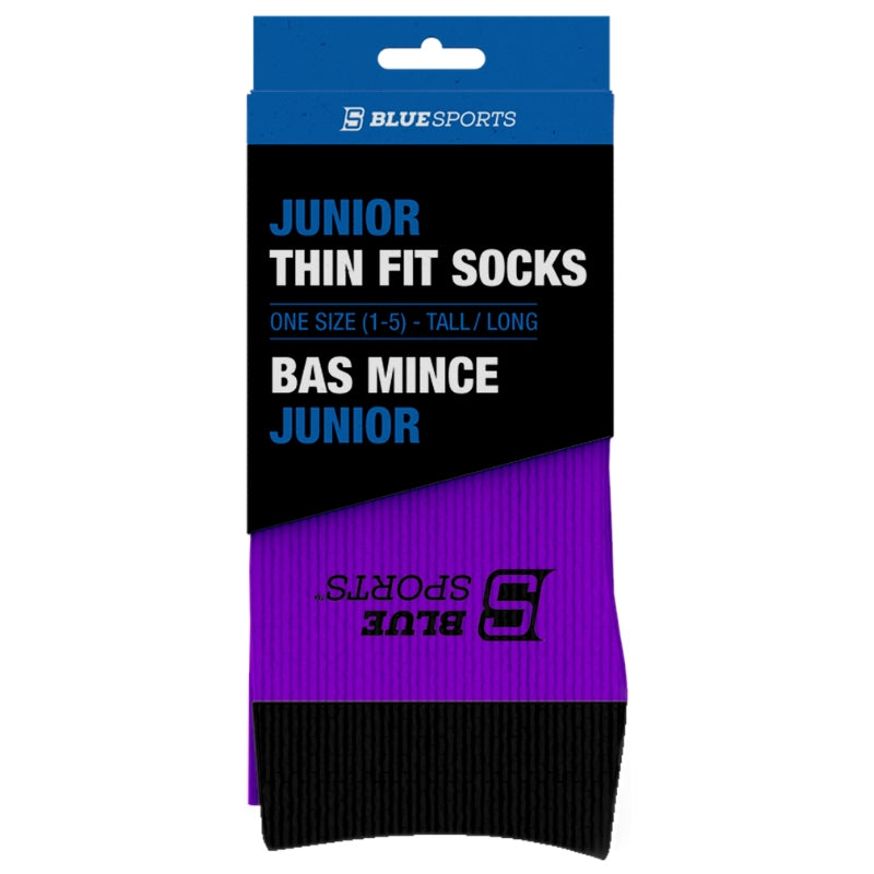 Blue Sports Hockey Socks Blue Sports Pro-Skin Thin Fit Socks Junior Purple