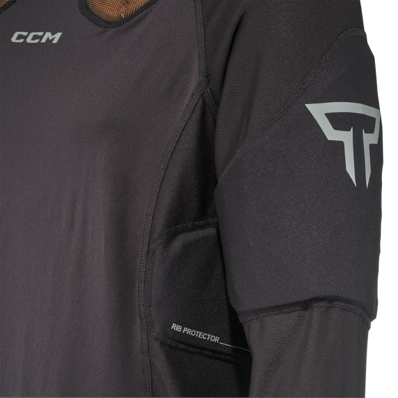 CCM Hockey Goalie Long Sleeve Base Layers CCM Tacks Pro (2026) Senior BLTGTKPRO-SR Black breathable
