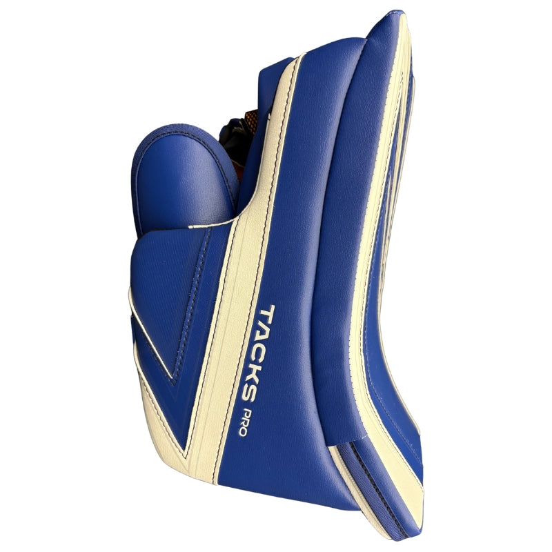CCM Hockey Goalie Protective Gear CCM Tacks Pro Custom Hockey Goalie Blocker Blue White S26