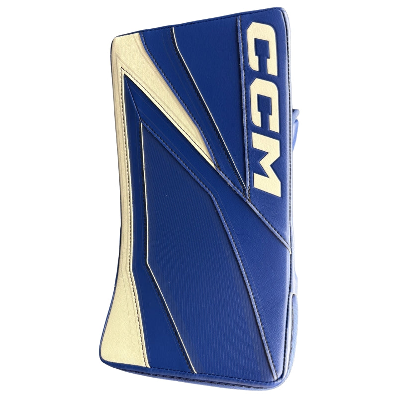 CCM Hockey Goalie Protective Gear CCM Tacks Pro Custom Hockey Goalie Blocker Blue White