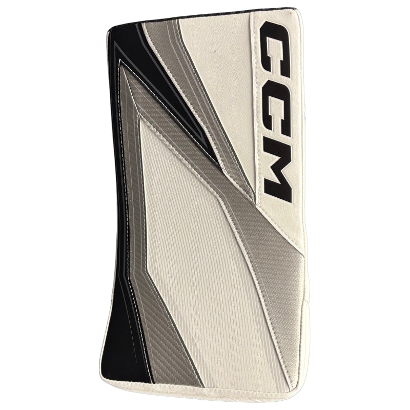 CCM Hockey Goalie Protective Gear CCM Tacks Pro Custom Hockey Goalie Blocker White Black Silver