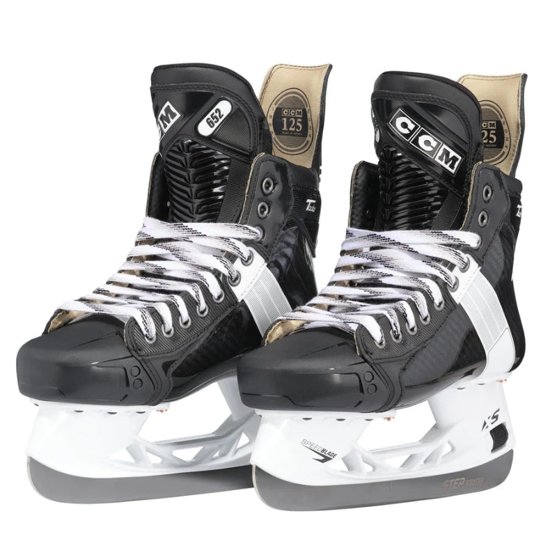 CCM Tacks 652 Pro Hockey Skates Senior front side of both skates pointing left