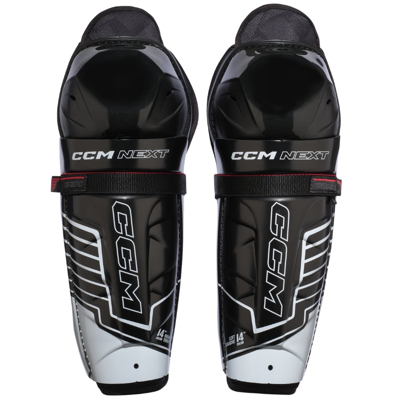 CCM-Hockey-Protective-CCM-NEXT26-Shin-Guards-2026-SGNEXT26-Black-Gray-Red