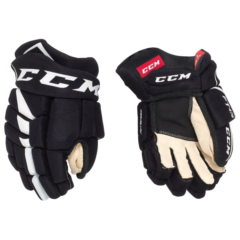 CCM Hockey Protective Gear CCM JetSpeed FT475 Hockey Gloves Junior Black White