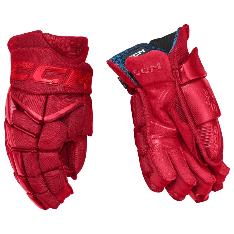 CCM Hockey Protective Gear CCM JetSpeed FT8 Pro Hockey Gloves Junior HGFT8PRO-JR Red