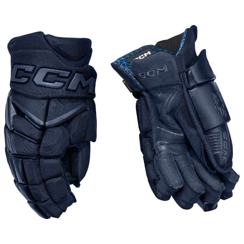 CCM Hockey Protective Gear CCM JetSpeed FT8 Pro Hockey Gloves Senior HGFT8PRO-SR Navy